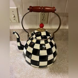 Mackenzie Childs Courtly Check Tea Pot 3qt